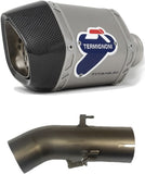 Exhaust Tip Without Sound Certification Relevance D70 Titanium Carbon Cap - Termignoni Compatible With Honda Cb 500 F - R - X My19 (2019-2020)