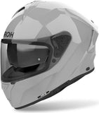 Integralhelm Für Motorrad Airoh Spark 2 - Sp298 Thermoplastic Hrt Betongrau Gloss Color Grösse Xxl