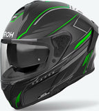 Full-Face Motorcycle Helmet Airoh Spark 2 - Sp2Sh33 Thermoplastic Hrt Matte Green Shadow Size S