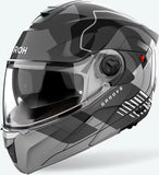 Klapphelm Für Motorrad Airoh Specktre - Specg16 Thermoplastic Hrt Glanzgrau Groove Grösse Xl