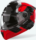 Klapphelm Für Motorrad Airoh Specktre - Specg55 Thermoplastic Hrt Glanzrot Groove Grösse Xl
