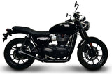 Komplette Auspuffanlage Ohne Geräuschzulassung Conical Edelstahl Schwarz - Termignoni Kompatibel Mit Triumph Street Twin (2016-2020)