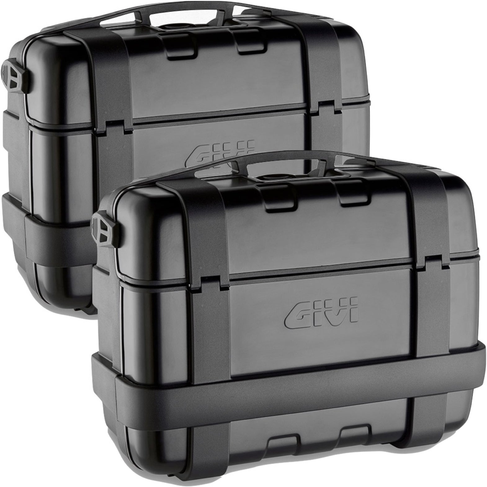 Monokey Trekker Black Side Cases - 66 Lt Trekker Aluminium - Givi Compatible With Moto Guzzi Stelvio 1000 (2024)
