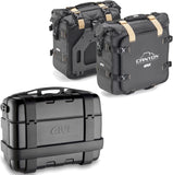 Trekker Canyon Black Top Case + Side Bags - 83 Lt Trekker Canyon Technopolymer - Givi Compatible With Yamaha Mt-07 (2021-2024)