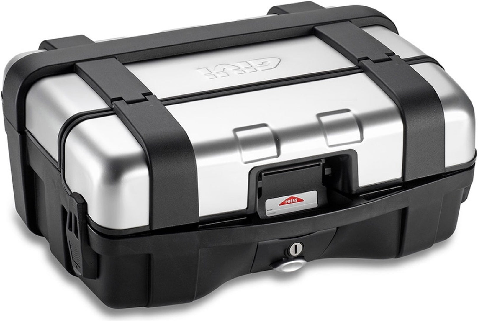 Monokey Trekker Aluminium Top Case - 33 Lt Trekker Aluminium - Givi Compatible With Sym Joyride 300 (2022-2024)