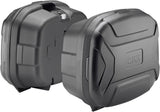 Monokey Trekker Lite Black Side Cases - 70 Lt Trekker Lite Technopolymer - Givi Compatible With Royal Enfield Himalayan (2018-2020)