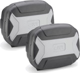 Monokey Trekker Lite Gray Side Cases - 70 Lt Trekker Lite Technopolymer - Givi Compatible With Royal Enfield Interceptor 650 (2019-2024)