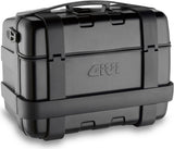 Monokey Trekker Black Aluminium Top Case - 46 Lt Trekker Aluminium - Givi Compatible With Suzuki Sv 650 - S (2003-2008)