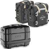 Topcase + Satteltaschen Trekker Canyon Schwarz 116 Lt Trekker Canyon Technopolymer - Givi Kompatibel Mit Honda Cb 650 R (2024)