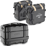 Trekker Canyon Black Top Case + Side Bags - 96 Lt Trekker Canyon Technopolymer - Givi Compatible With Yamaha Mt-07 (2021-2024)