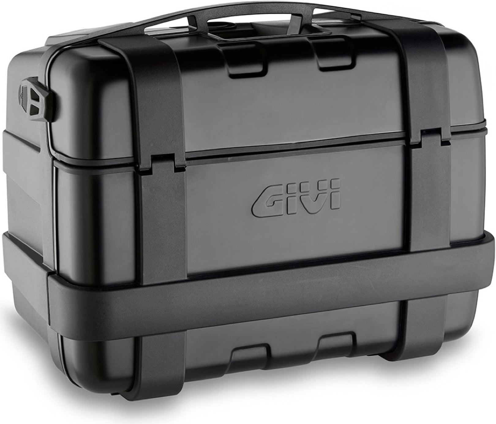 Monokey Trekker Black Aluminium Top Case - 46 Lt Trekker Aluminium - Givi Compatible With Moto Guzzi V 100 Mandello 1000 (2022-2024)