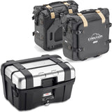 Trekker Canyon Top Case + Side Bags - 96 Lt Trekker Canyon Technopolymer - Givi Compatible With Yamaha Fz-6 - Fazer (2004-2006)