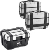 Trekker Top Case + Side Cases - 138 Lt Trekker Aluminium - Givi Compatible With Yamaha Tracer 900 - Gt (2018-2020)