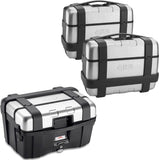 Topcase + Seitenkoffer Trekker 138 Lt Trekker Aluminium - Givi Kompatibel Mit Benelli Trk 702 (2023-2024)