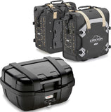 Topcase + Satteltaschen Trekker Canyon Schwarz 122 Lt Trekker Canyon Technopolymer - Givi Kompatibel Mit Honda Nc 700 X (2012-2013)