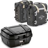 Trekker Canyon Black Top Case + Side Bags - 122 Lt Trekker Canyon Technopolymer - Givi Compatible With Yamaha Mt-07 (2021-2024)