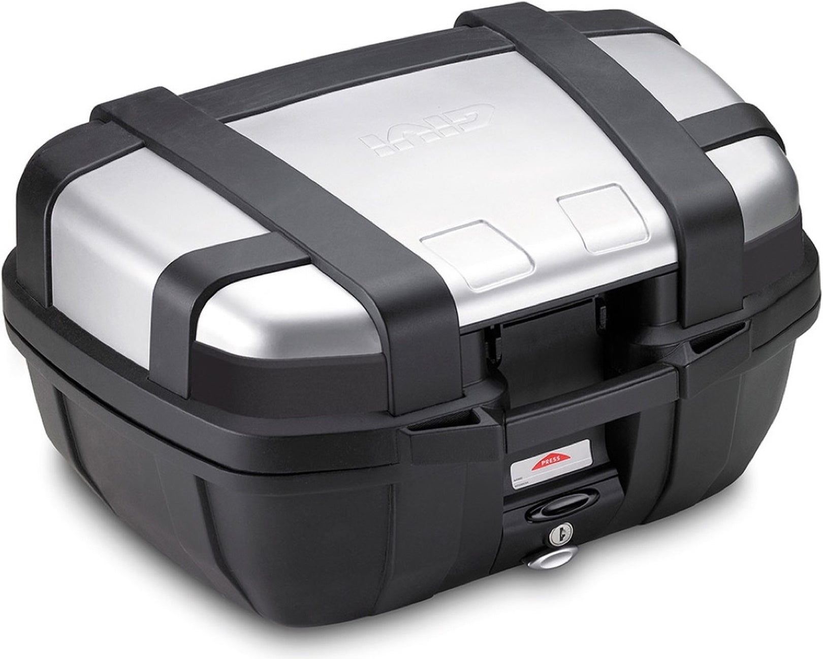 Monokey Trekker Aluminium Top Case - 52 Lt Trekker Aluminium - Givi Compatible With Sym Joymax 300 Z (2019-2020)