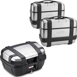 Topcase + Seitenkoffer Trekker 144 Lt Trekker Aluminium - Givi Kompatibel Mit Benelli Trk 702 X (2023-2024)