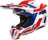 Offroad-Helm Für Motorrad Airoh Twist 3 - Tw3Di18 Thermoplastic Hrt Blau Rot Gloss Dynasty Grösse Xs