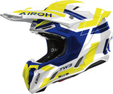 Offroad-Helm Für Motorrad Airoh Twist 3 - Tw3Di31 Thermoplastic Hrt Blau Gelb Gloss Dynasty Grösse L