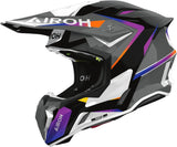 Off-Road Motorcycle Helmet Airoh Twist 3 - Tw3H38 Thermoplastic Hrt Gloss Hustle Size S