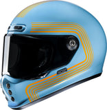 Integralhelm Für Motorrad Hjc V10 Advanced Fiberglass Composite Mc27 Foni Grösse 09 L