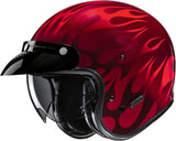 Urban Motorcycle Helmet Hjc V31 Advanced Fiberglass Composite Mc1 Firo Size 06 Xs