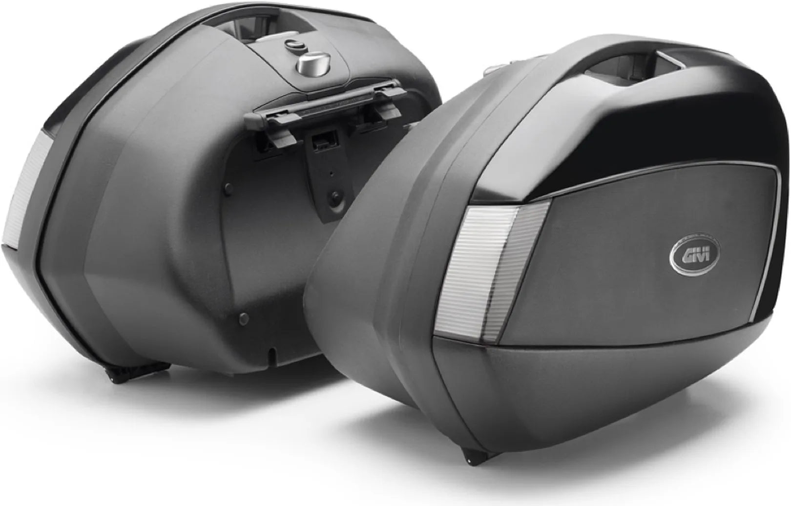 Seitenkoffer Monokey Side Schwarz Tech 70 Lt Technopolymer - Givi Kompatibel Mit Suzuki Dl 650 V-Strom (2004-2011)