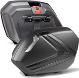 Monokey Side Carbon Look Tech Side Cases - 74 Lt Technopolymer - Givi Compatible With Yamaha Tracer 7 - Gt (2020-2024)