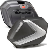 Monokey Side Silver Tech Side Cases - 74 Lt Technopolymer - Givi Compatible With Yamaha Tracer 7 - Gt (2020-2024)