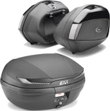 Topcase + Seitenkoffer Arena Schwarz Tech 110 Lt Arena Technopolymer - Givi Kompatibel Mit Moto Guzzi V 100 Mandello 1000 (2022-2024)