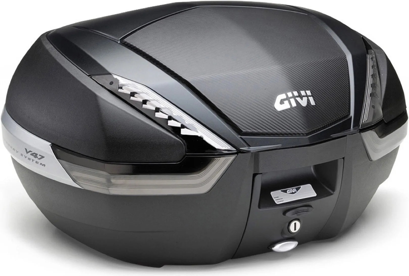 Motorradkoffer Monokey Carbon Look Tech 47 Lt Technopolymer - Givi Kompatibel Mit Ktm 390 Adventure (2020-2024)