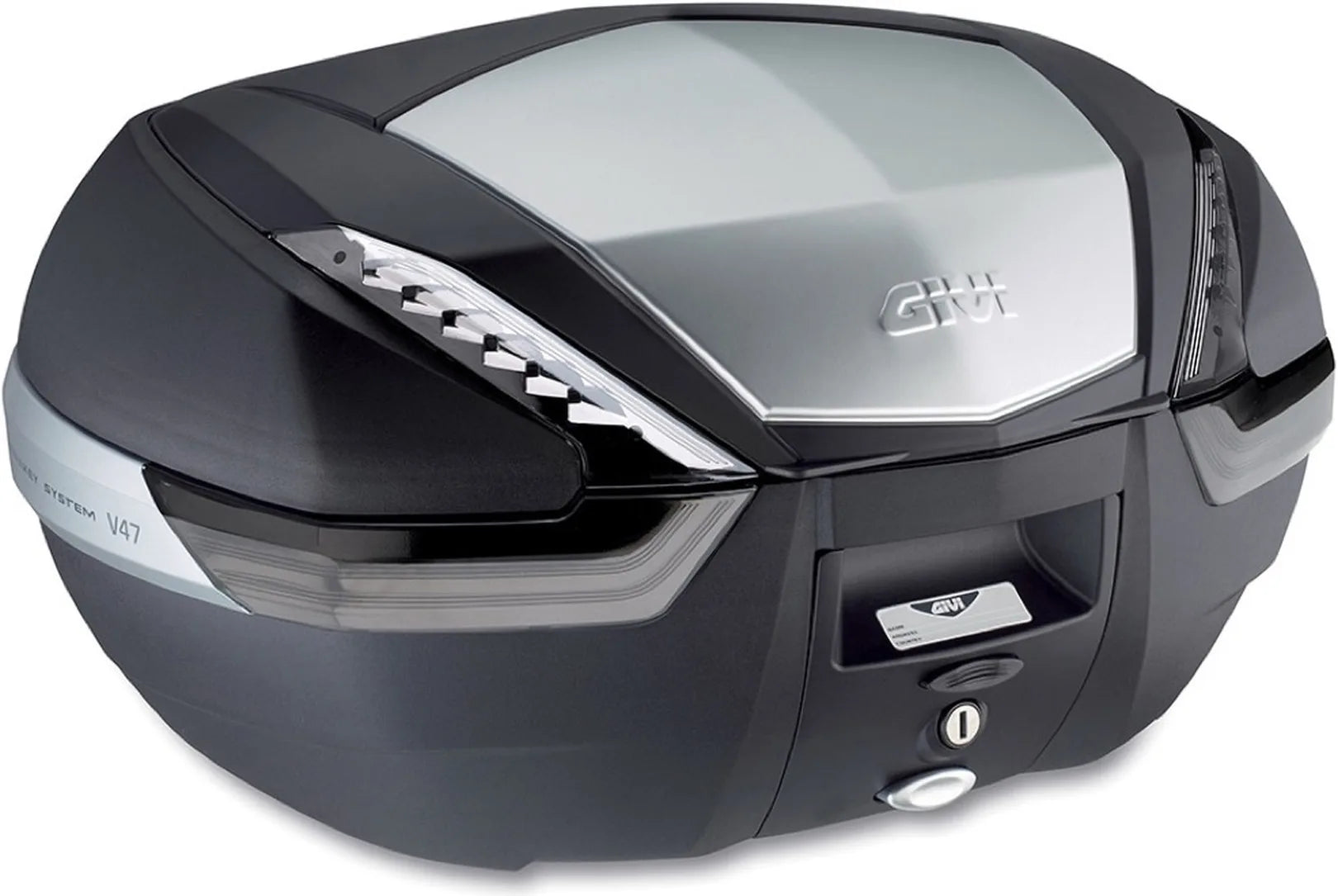 Motorradkoffer Monokey Silber Tech 47 Lt Technopolymer - Givi Kompatibel Mit Ktm 890 Adventure (2023-2025)