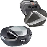 Topcase + Seitenkoffer Silber Tech 121 Lt Technopolymer - Givi Kompatibel Mit Honda Cbf 600 S - N (2004-2012)
