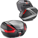Silver Top Case + Side Cases - 121 Lt Technopolymer - Givi Compatible With Honda Cbf 500 (2004-2012)
