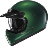 Full-Face Motorcycle Helmet Hjc V60 Advanced Fiberglass Composite Deep Green Size 06 Xs