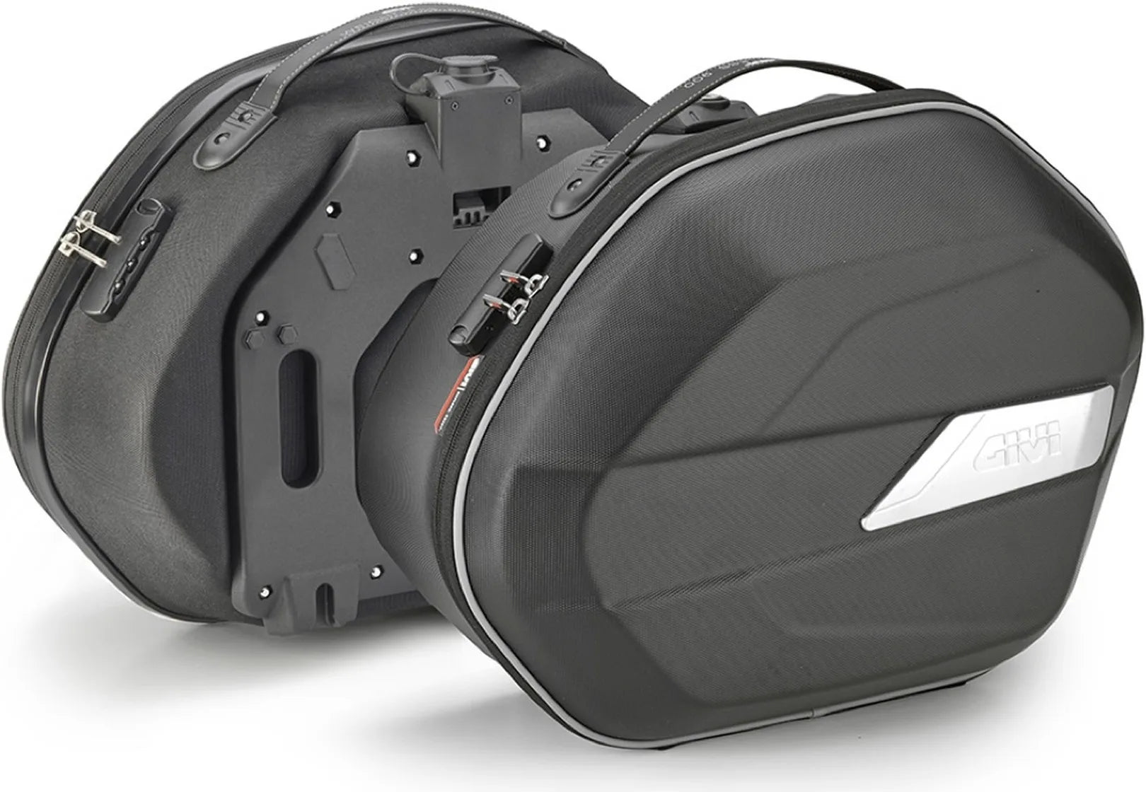 Satteltaschen Monokey Schwarz 50 Lt Technopolymer - Givi Kompatibel Mit Ktm 390 Adventure (2020-2024)