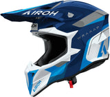 Offroad-Helm Für Motorrad Airoh Wraaap - Wrac18 Thermoplastic Hrt Glanzblau Conquer Grösse Xs