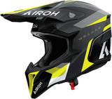 Offroad-Helm Für Motorrad Airoh Wraaap - Wrac31 Thermoplastic Hrt Mattgelb Conquer Grösse S