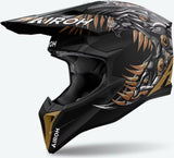 Off-Road Motorcycle Helmet Airoh Wraaap - Wrac35 Thermoplastic Hrt Matte Cyborg Size Xl