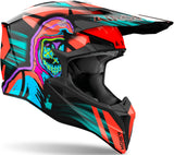 Offroad-Helm Für Motorrad Airoh Wraaap - Wrc32 Thermoplastic Hrt Glanzorange Cyber Grösse Xl
