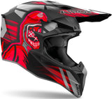 Off-Road Motorcycle Helmet Airoh Wraaap - Wrc55 Thermoplastic Hrt Matte Red Cyber Size M