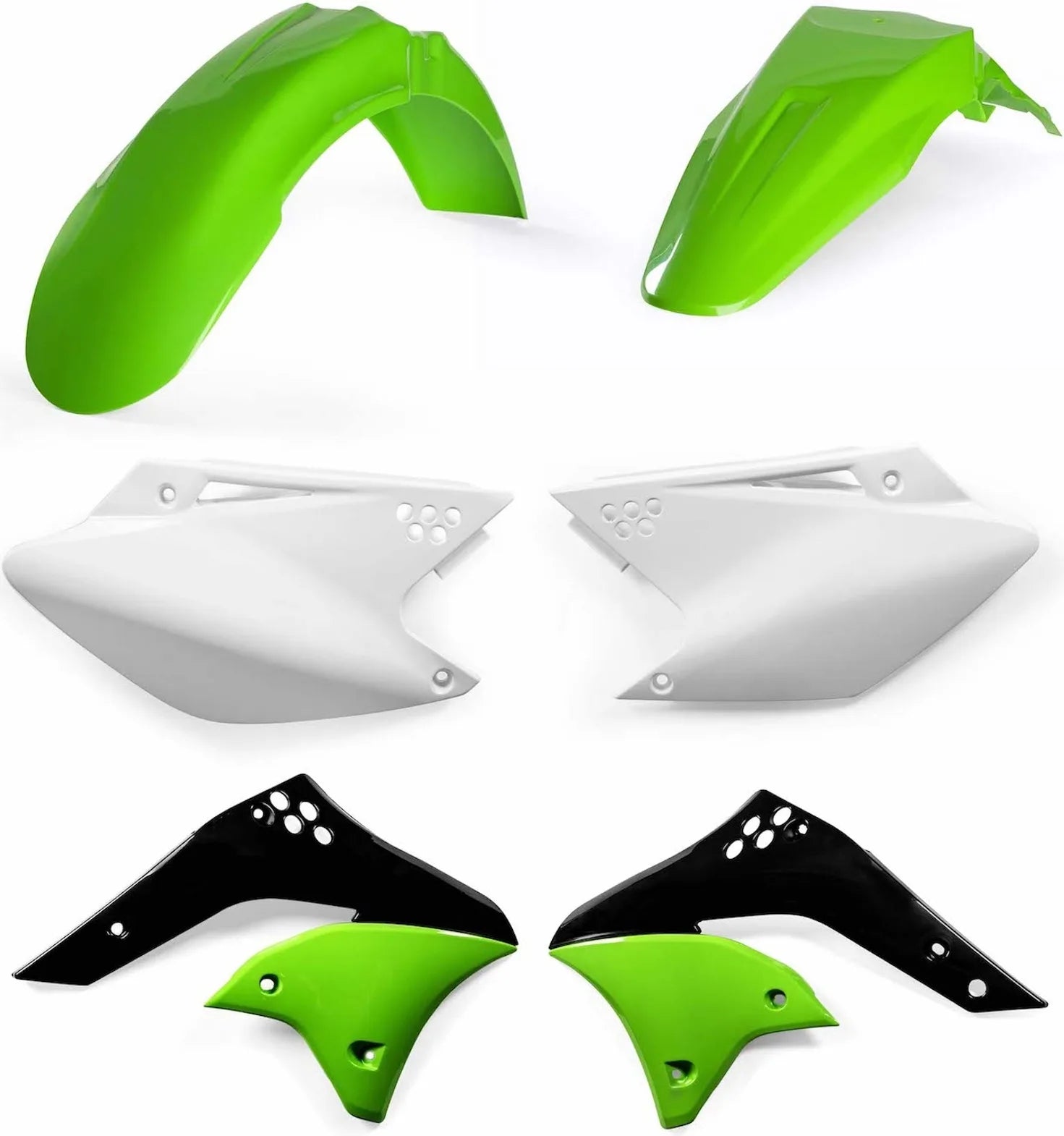 Kunststoff-Kit - Acerbis Kompatibel Mit Kawasaki Kxf 250 (2006-2008)