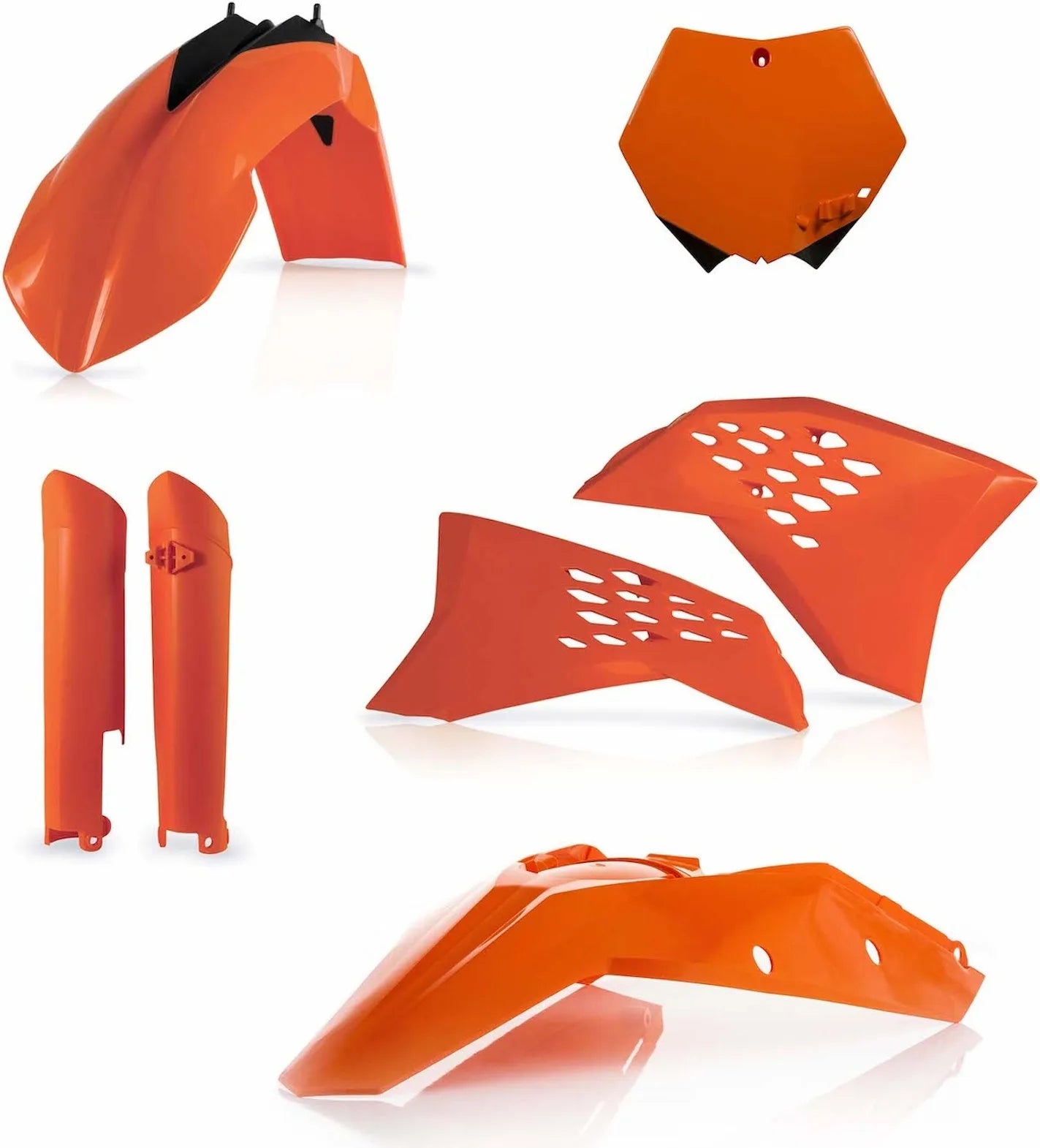Vollständiges Kunststoff-Kit - Acerbis Kompatibel Mit Ktm 350 Sx-F (2007-2010)