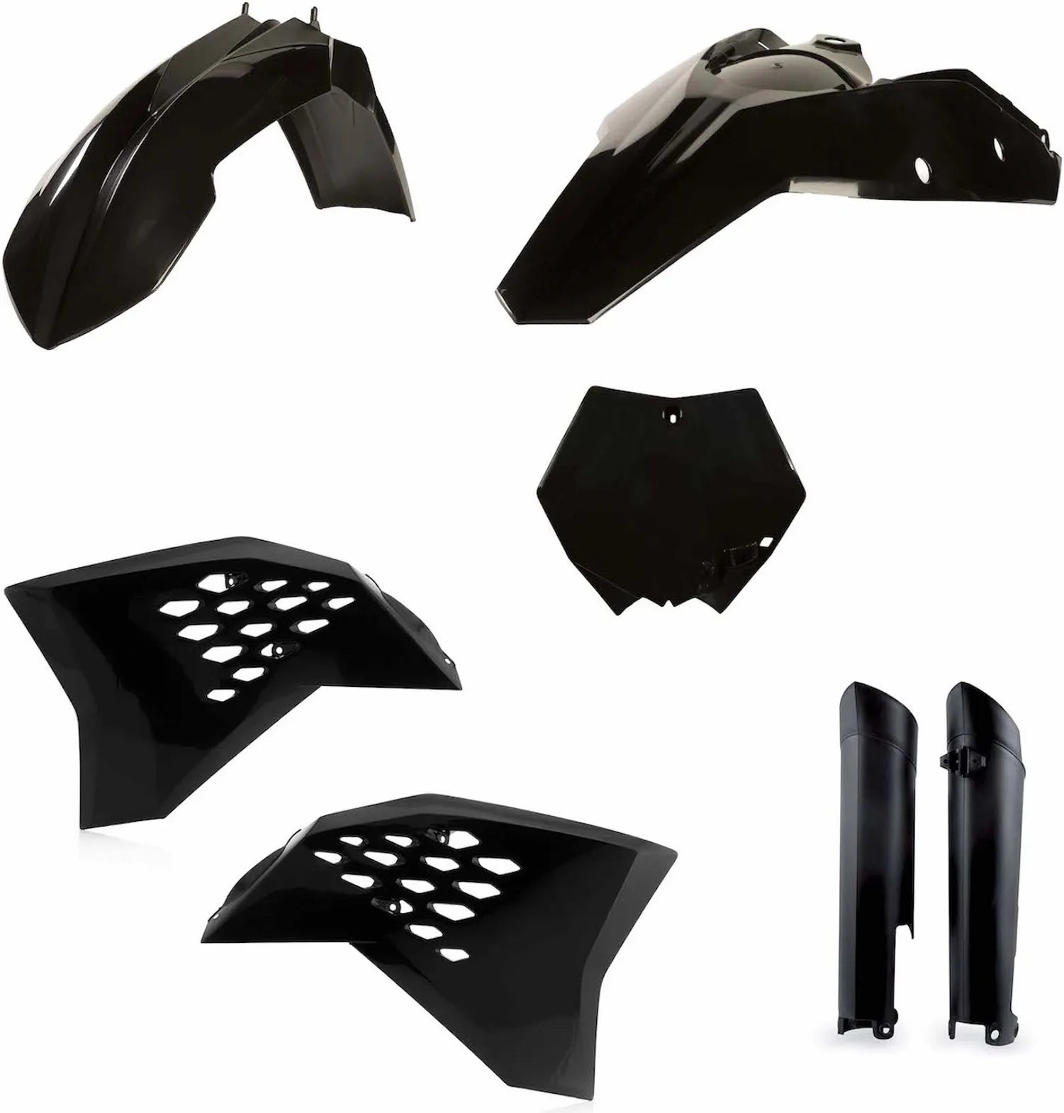 Vollständiges Kunststoff-Kit - Acerbis Kompatibel Mit Ktm 450 Sx-F (2008-2010)