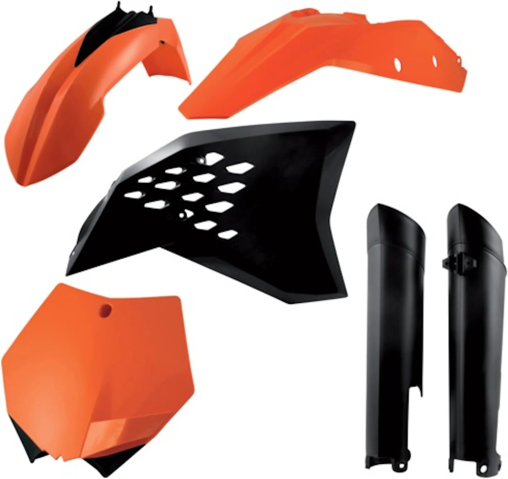 Vollständiges Kunststoff-Kit - Acerbis Kompatibel Mit Ktm 350 Sx-F (2007-2010)