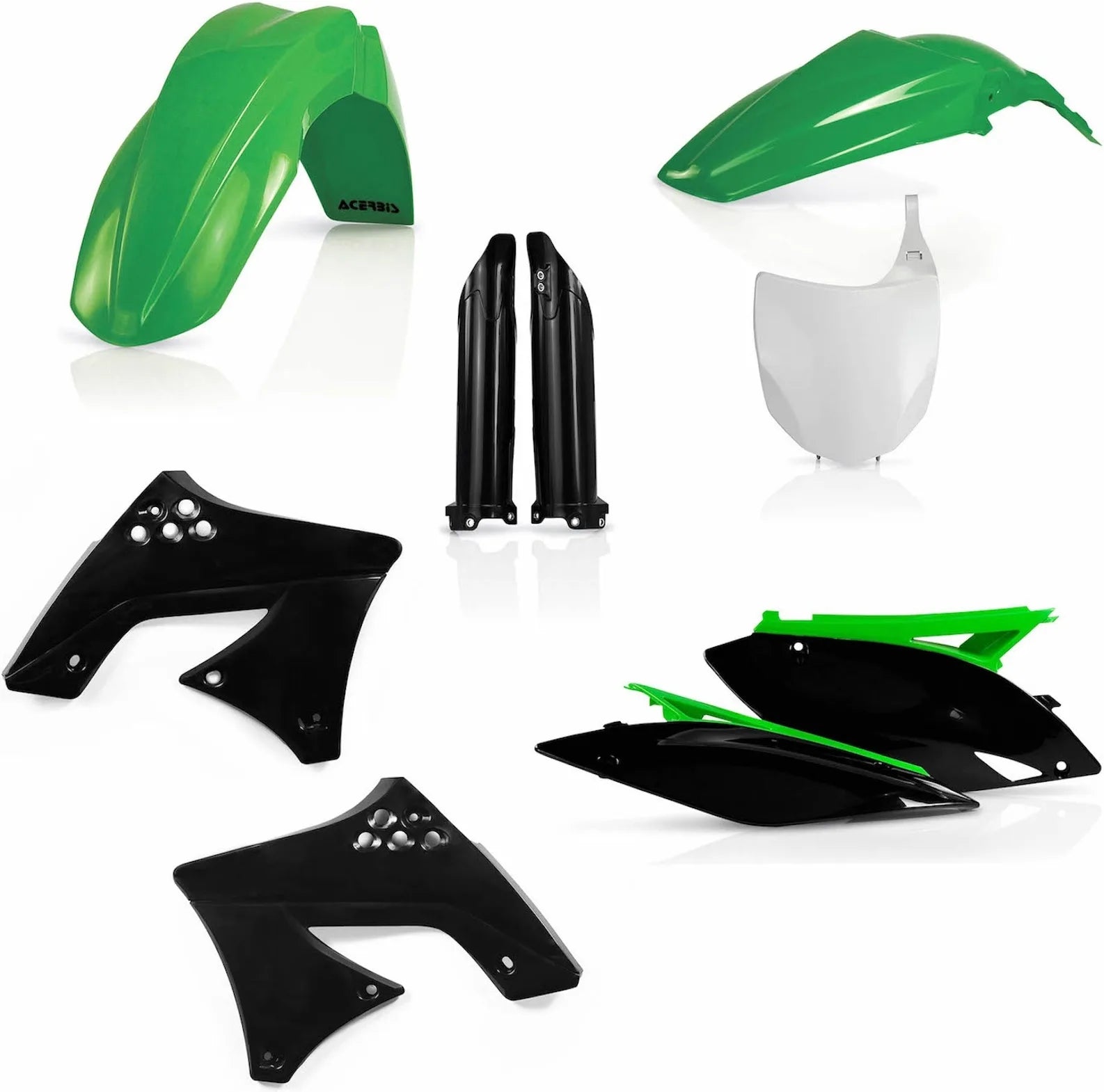 Kunststoff-Kit - Acerbis Kompatibel Mit Kawasaki Kxf 250 (2009-2012)