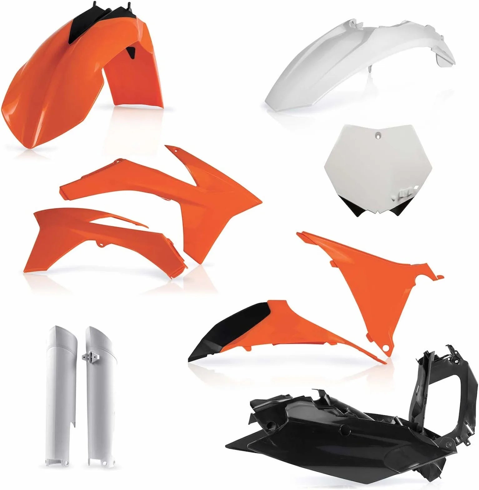 Vollständiges Kunststoff-Kit - Acerbis Kompatibel Mit Ktm 250 Sx (2011)