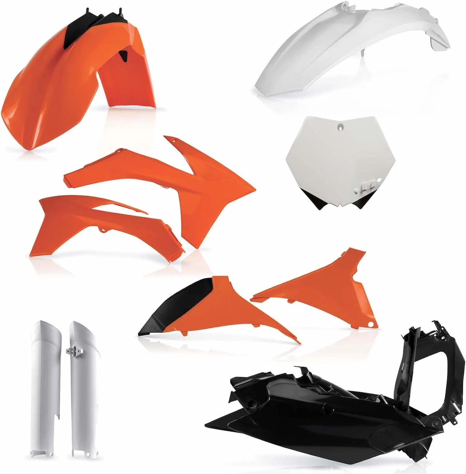 Vollständiges Kunststoff-Kit - Acerbis Kompatibel Mit Ktm 250 Sx (2012)