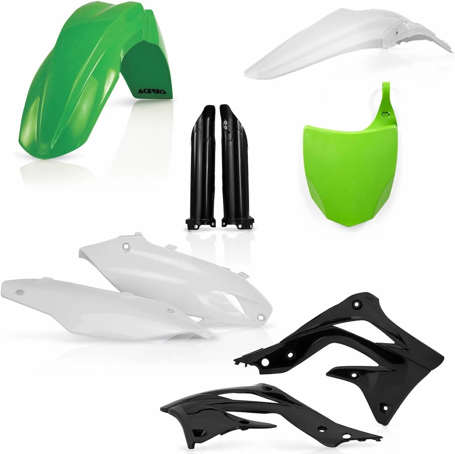 Vollständiges Kunststoff-Kit - Acerbis Kompatibel Mit Kawasaki Kx 450 F (2012)